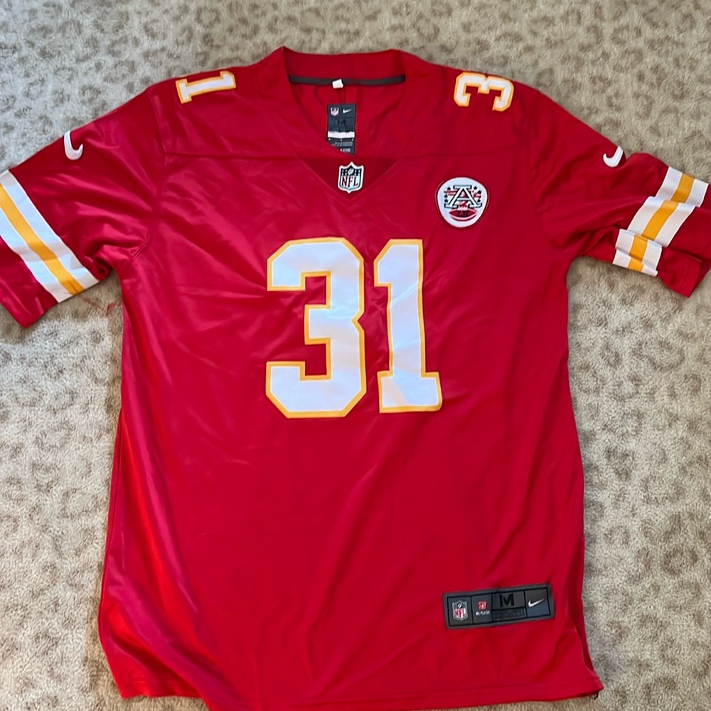 Kansas city chiefs official NFL #31 D. Williams jersey never worn size M